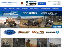 Tablet Screenshot of martinmarine.com